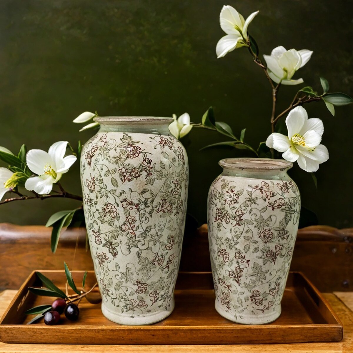 AUTUMN FLORAL VASE - AUTUMN - 195x195x370
