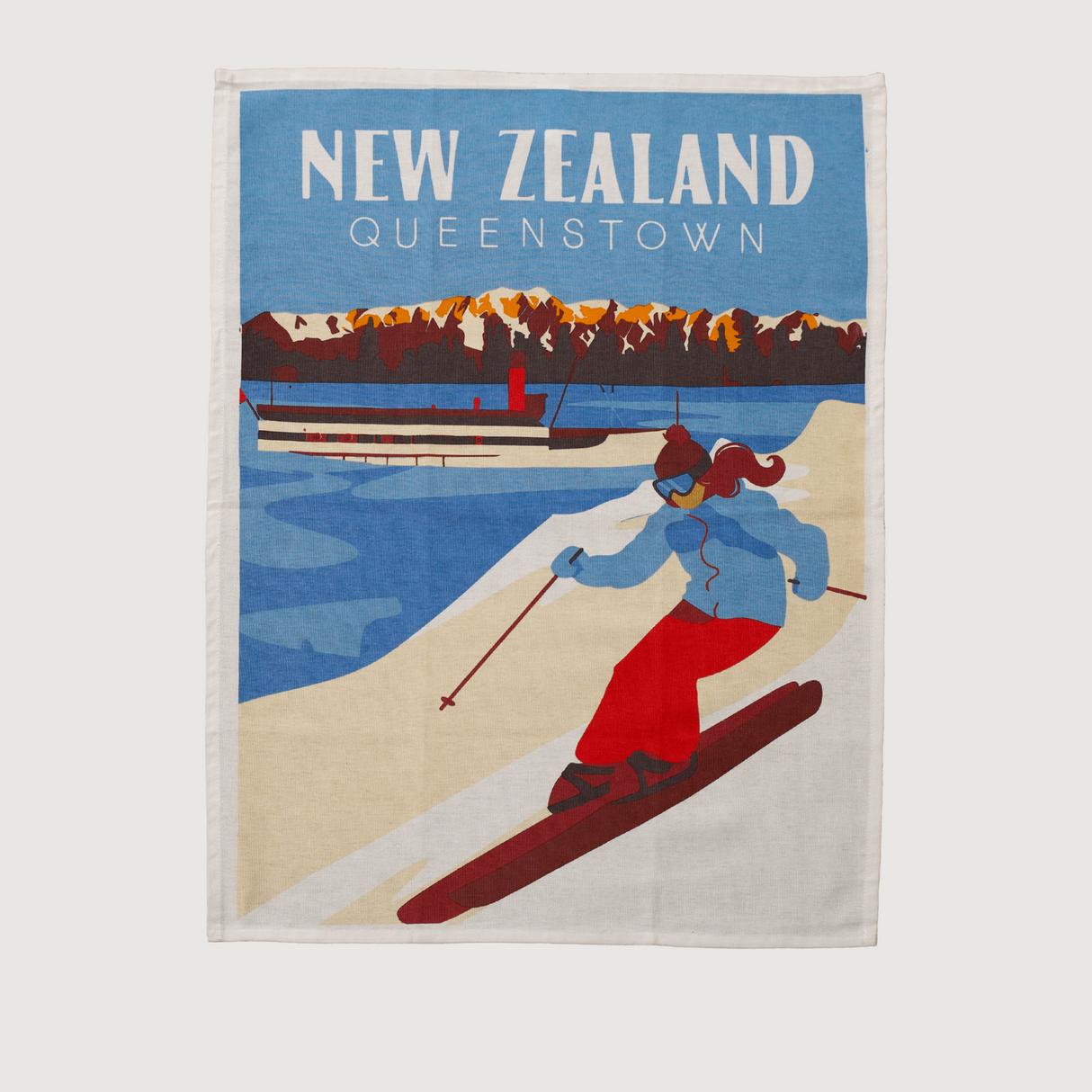 Moana Road - NZ Aotearoa Tea Towels - Queenstown - Set of 5