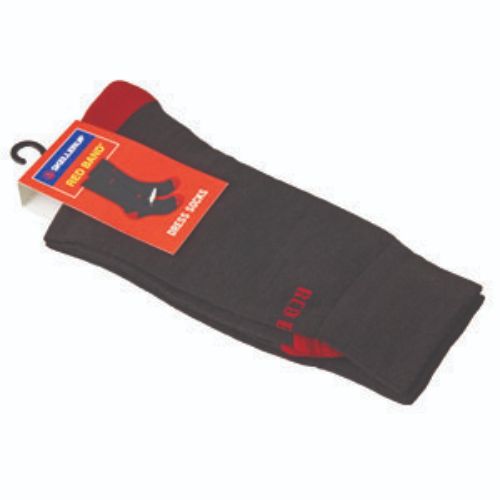 Red Band Dress Socks - Black (Size 2-5)