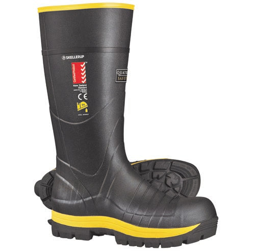 Men's Quatro Non Insulated Safety Knee Gumboots (Size 6)