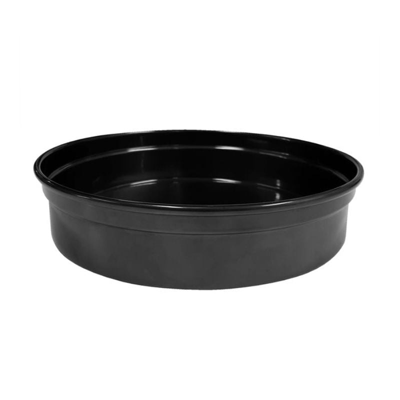 ROUND BAR TRAY - BLACK ALUMINIUM (240 x 50MM)