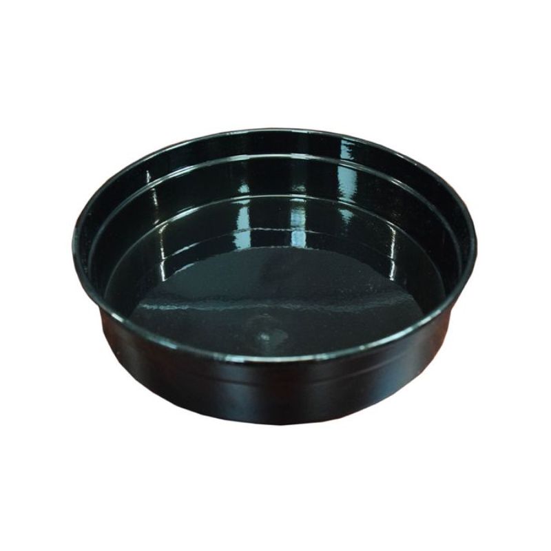 ROUND BAR TRAY - BLACK ALUMINIUM (330 x 50MM)
