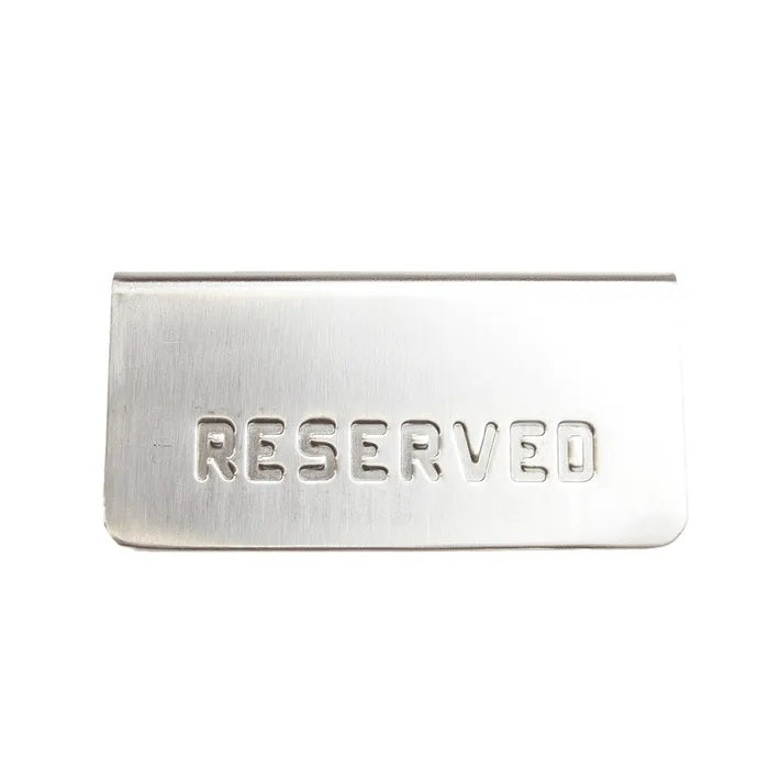 RESERVED SIGNS - STAINLESS STEEL A FRAME