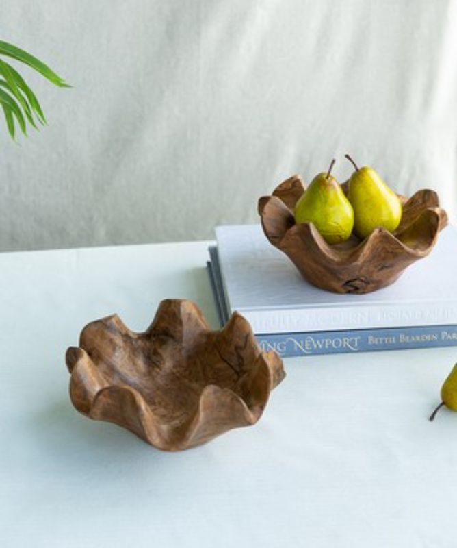 TEAK BOWL - 22cm (SET of 2)