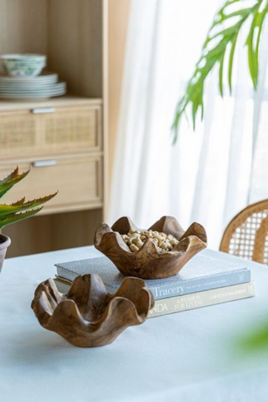 TEAK BOWL - 22cm (SET of 2)