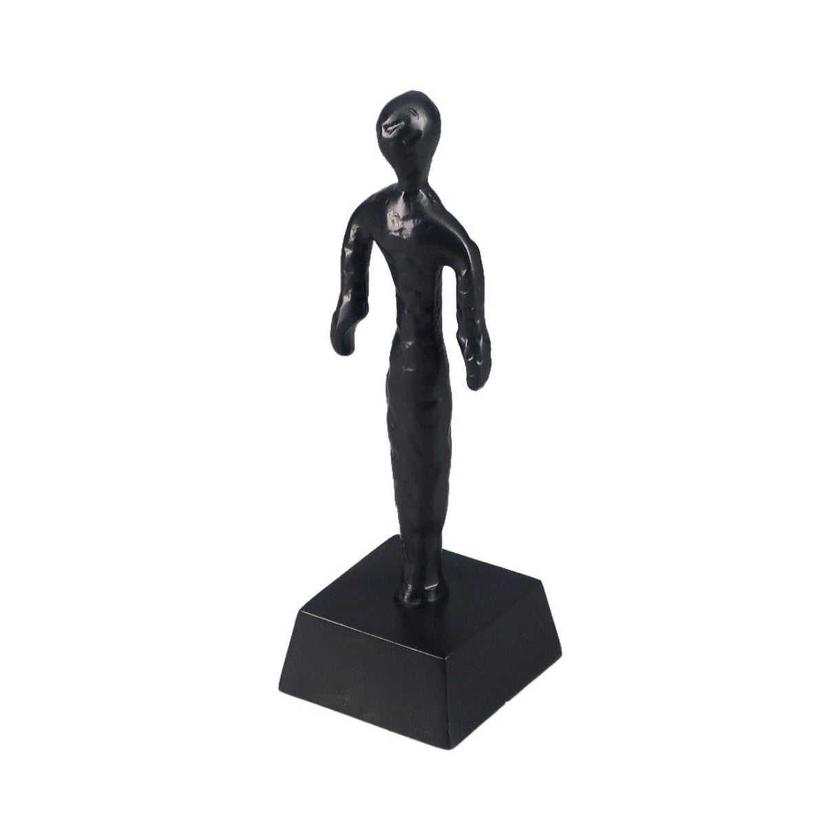 Ornament - Two Arms Small Deco Sculpture (Aluminium Black)