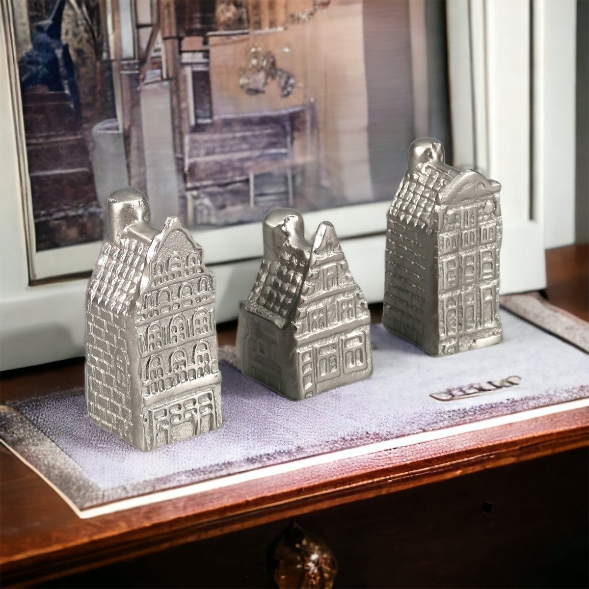 Deco Sculpture 1 - House (Aluminium Silver)