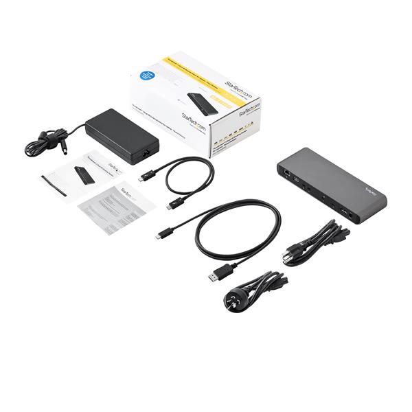 Thunderbolt 3 Dual 4K Docking Station - 60Hz DisplayPort, 85W Power Delivery, USB Hub