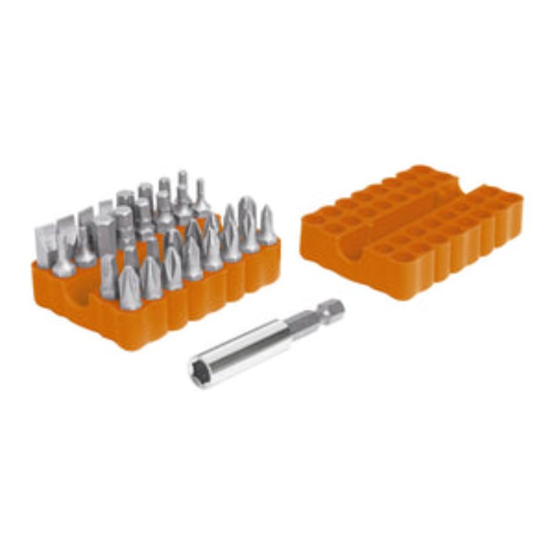 33-piece Screwdriver Power Bit Set with durable chrome vanadium steel bits, ideal for DIY and professional use.
