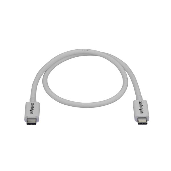0.5m Thunderbolt 3 Cable for 40Gbps data transfer, 100W power delivery, and 5K video support.