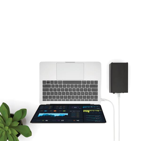 2m Thunderbolt 3 cable for 20Gbps data transfer, 4K video support, and 100W power delivery, ideal for versatile connectivity.