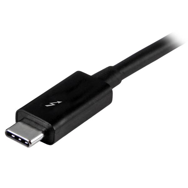 1m Thunderbolt 3 USB-C cable for 20Gbps data transfer, 4K video, power delivery, and networking capabilities.
