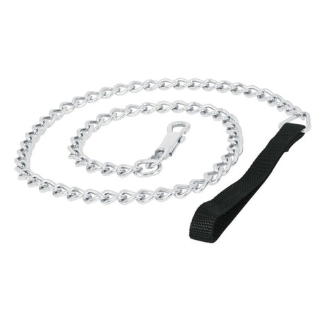 Durable 1.2m dog lead chain with comfortable polypropylene handle for safe and flexible walks with your pet.