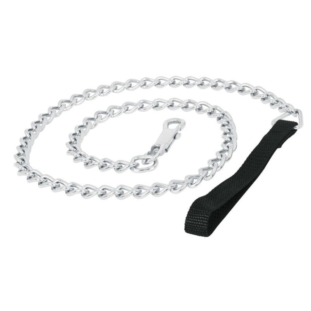 Durable 1.2m dog lead chain with comfortable polypropylene handle for safe and flexible walks with your pet.