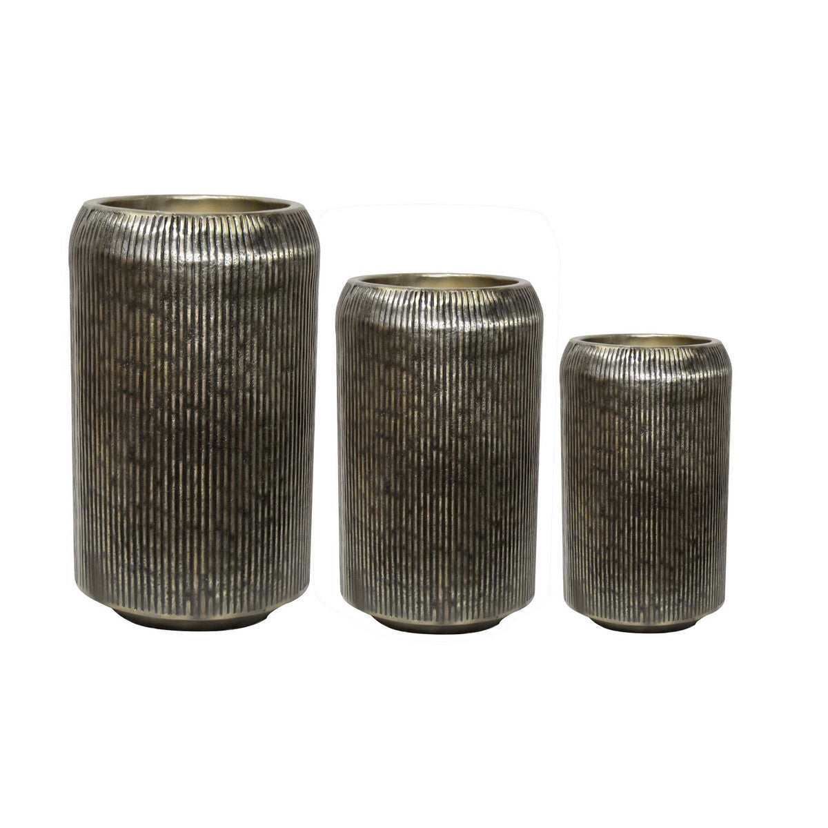 Planter - Antique Brass (Set Of 3)