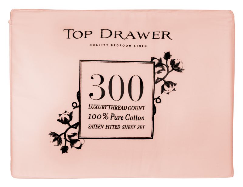 Super King Sheet Set - TD 300TC (Blush)