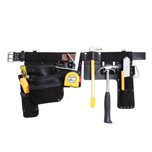 Taurus Leather Heavy Duty Hipster Split Apron R/H Black