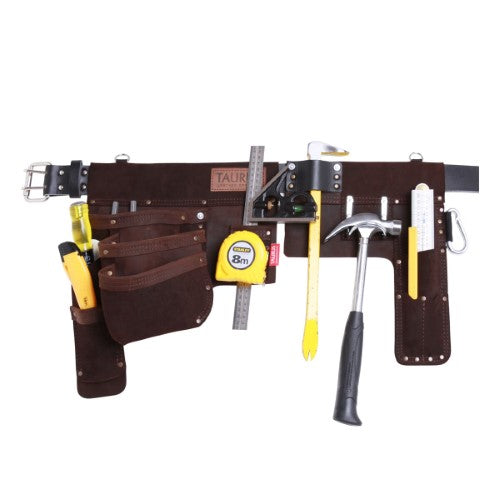 Taurus Leather Heavy Duty Hipster Split Apron R/H Brown