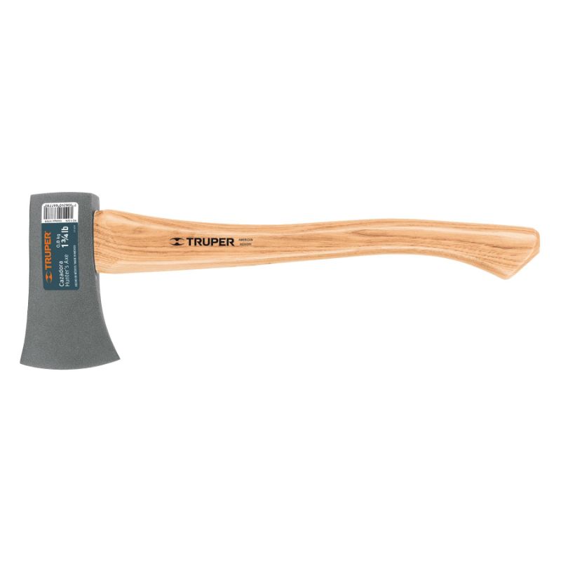 Durable 800g hunting hatchet with 450mm hickory handle, perfect for chopping, camping, and outdoor adventures.
