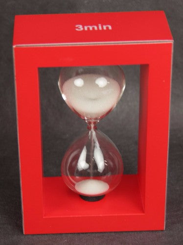 3min White Sand Timer - White