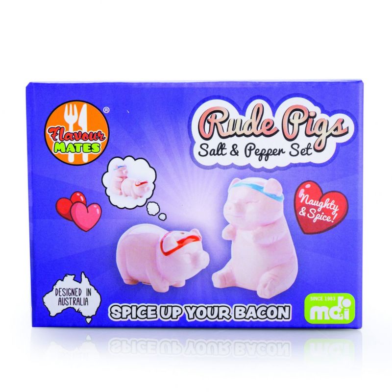 Salt & Pepper Set - Flavour Mates Rude Pigs