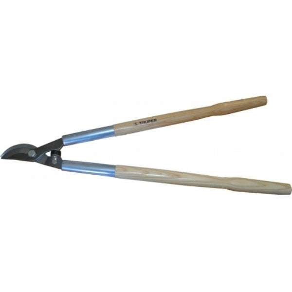 Truper Wooden Handle Bypass Lopping Shear (525mm) for precise pruning with robust steel blades and comfortable ash handles.