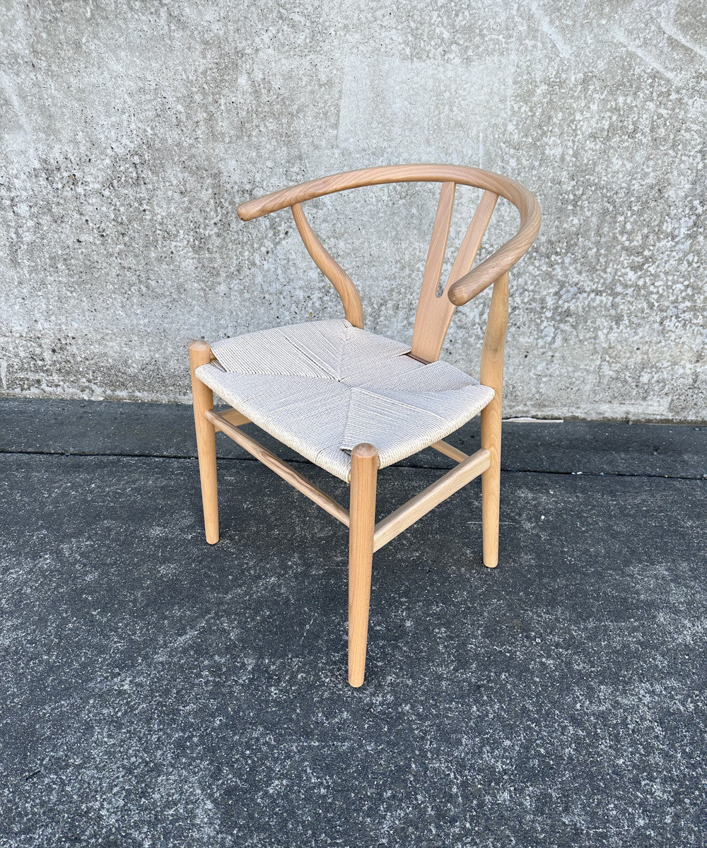 WISHBONE CHAIR - NATURAL/White (78cm)