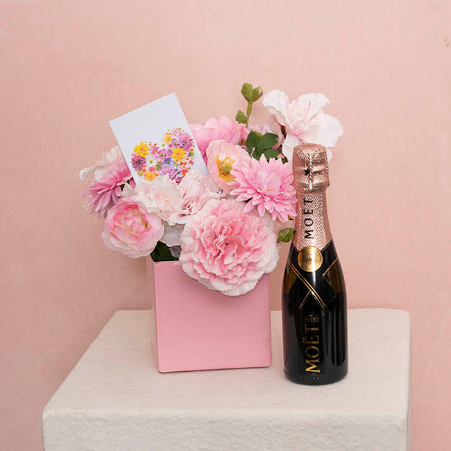 Posy Box Petite Mini Dusty Rose Pack 20