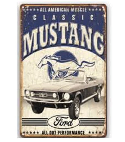 Mustang Metal Wall Art