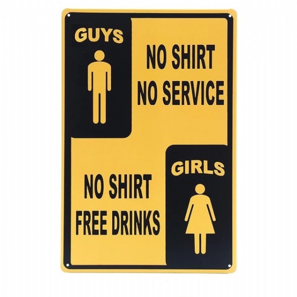 No Shirt No Service Raised