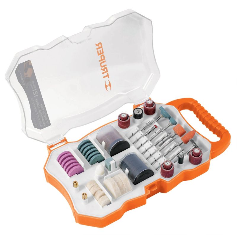 121-piece Rotary Tool Accessory Kit by Truper for engraving, cutting, polishing, and compatible with most brands.