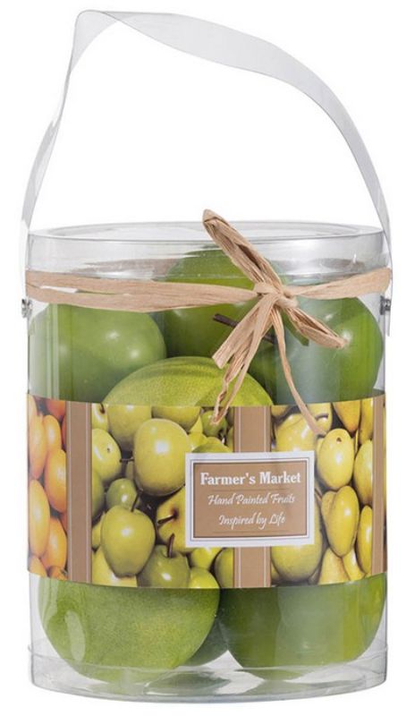 BOWL FILLER IN PVC - GREEN APPLES
