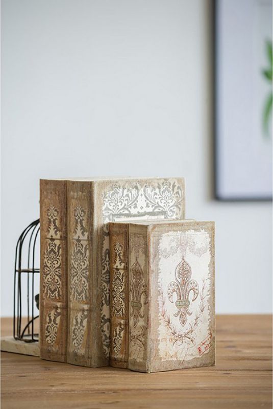 Book Boxes - 27cm (Set Of 4 Assorted)