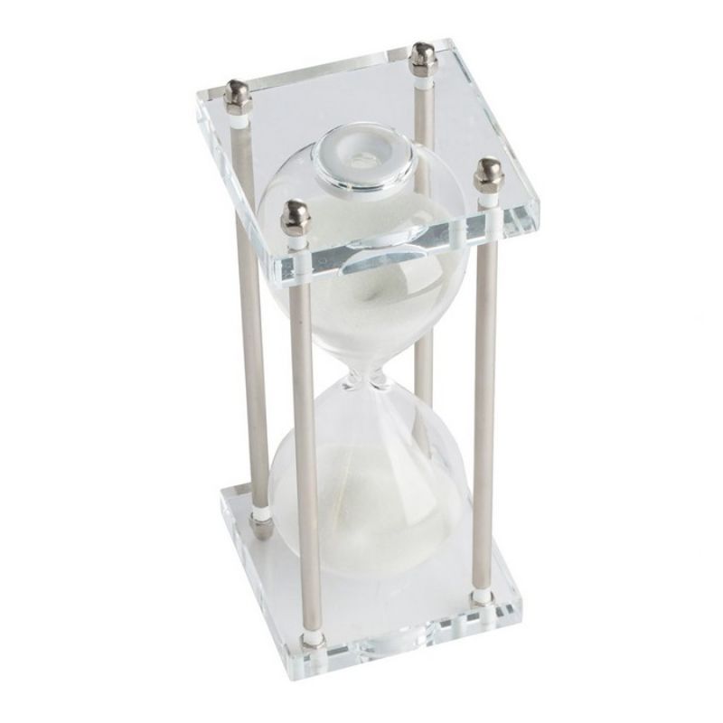 Hourglass - Siver/White (20.5cm)