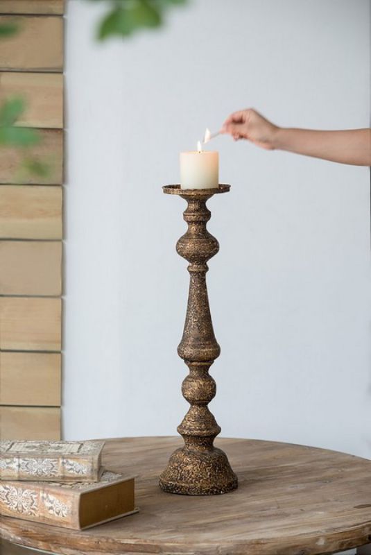 CANDLE HOLDER - IRON (61cm)