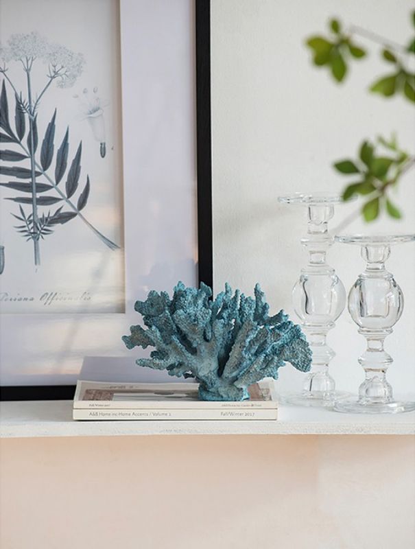 Ornament - BLUE FAUX CORAL (25cm)
