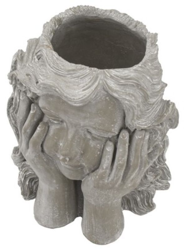 PLANTER - GIRL STATUE (29cm)