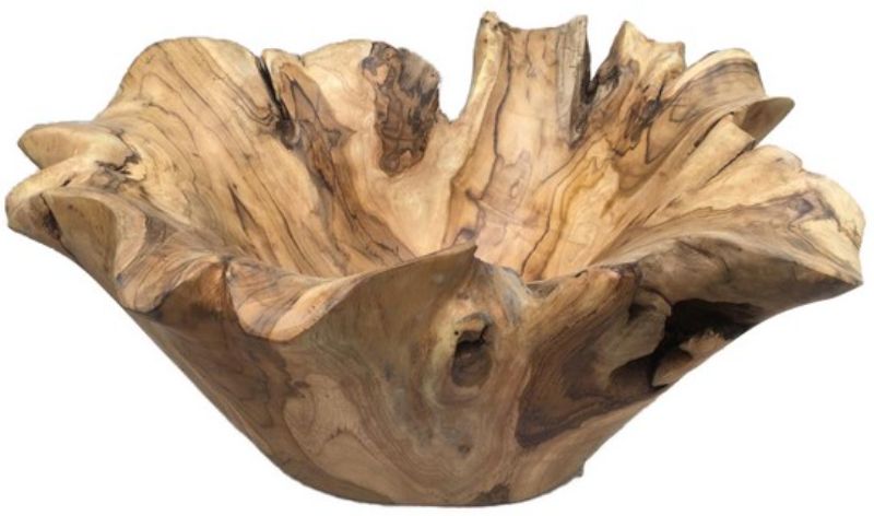 TEAK BOWL - ORGANIC (35cm)
