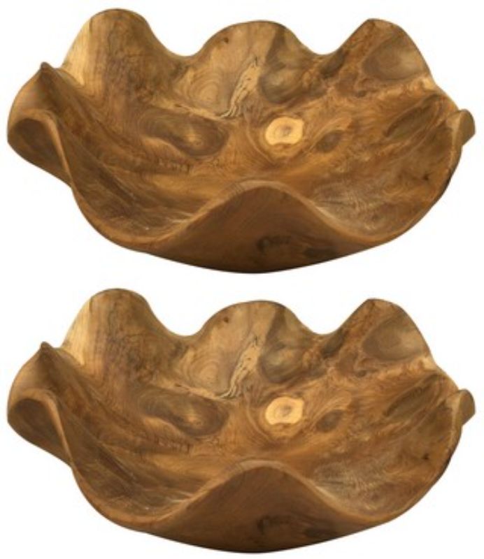 TEAK BOWL - 22cm (SET of 2)