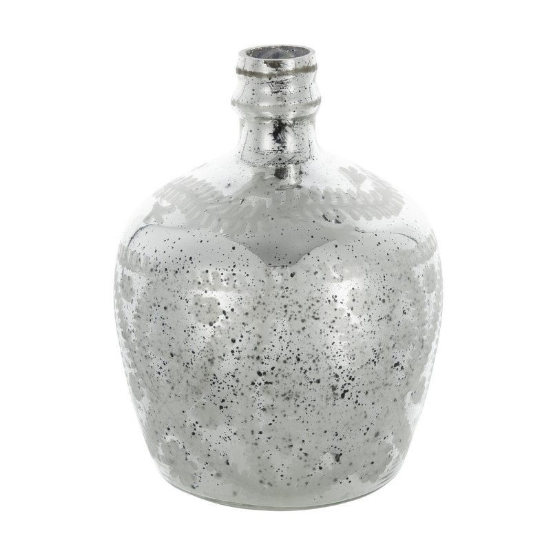 VASE - ANTIQUE MIRRORED (20.3 x 25.5cm)