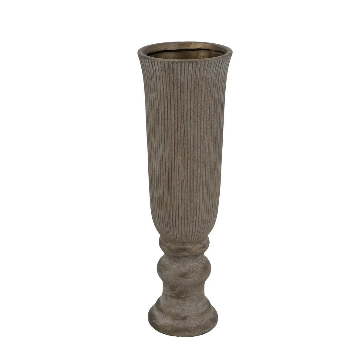 VASE - TERRACOTTA (17.5 x 17.5 x 56.5cm)