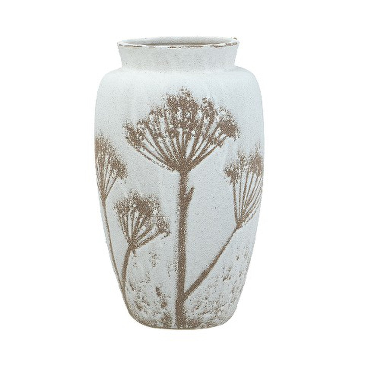 Ceramic VASE - Cream/Natural (20 x 20 x 35cm)