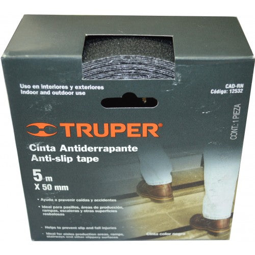 Non Slip Tape 50mm X 5m Truper Black
