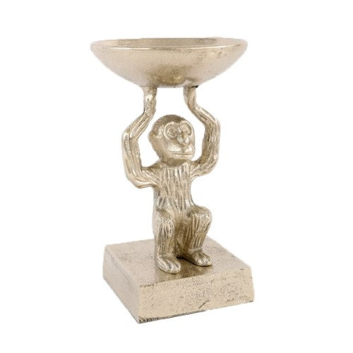Trinket TRAY - ALUMINIUM MONKEY (22.5cm)