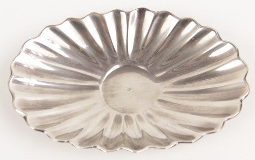 Oval Dish Nickel Plated Brass