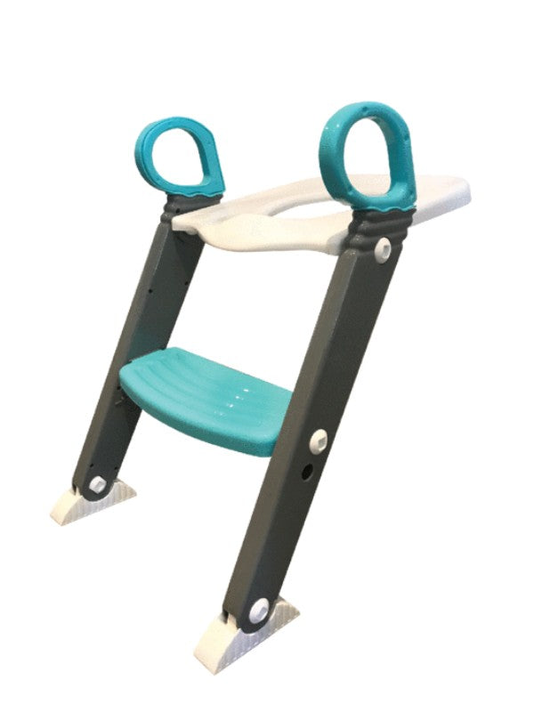 Moose Step on up Toilet Trainer-Grey/Aqua
