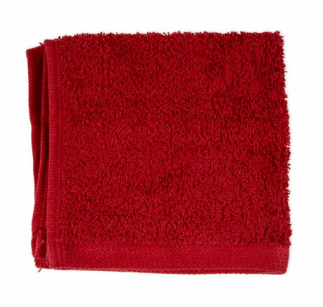 Trinity Chilli Red Bath Mat: Soft, absorbent cotton mat in vibrant red, enhancing bathroom decor and ensuring slip-free safety.