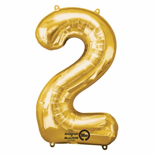 Shape Number Two Gold Helium Saver