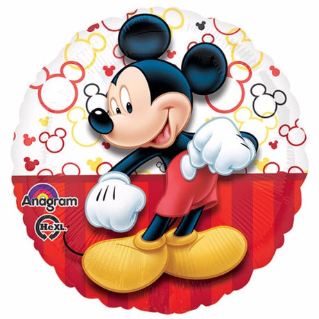 45cm Mickey Portrait foil balloon featuring vibrant colors, perfect for birthday parties and special occasions.