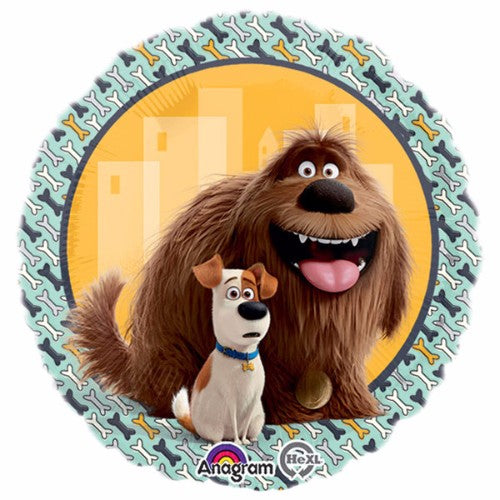 45cm foil balloon featuring 'Secret Life of Pets' characters, perfect for kids' parties and movie-themed events.